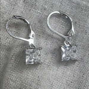 Silver CZ 💎- Dangle Earrings